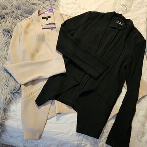 Lulus Women's Black and Cream Blazers (Set)